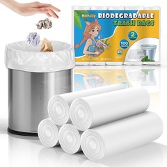Small Trash Bags Compostable 2 Gallon – Unscented Biodegradable Garbage Bag R…
