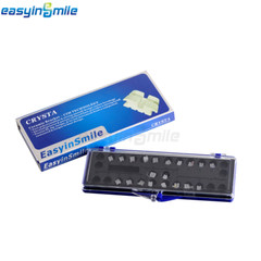 10Packs EASYINSMILE Dental Ceramic Brackets Clear Brace Roth 022 3 4 5W/hook