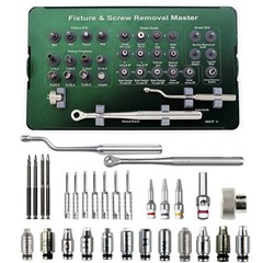 Implant Fixture & Fractured Screw Removal Kit Drill Bar Tap MCT FSRK-02 HeaNeam