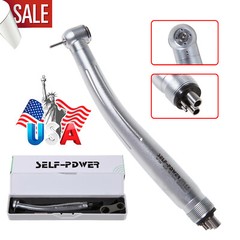 10pcs Dental High Speed Handpiece Standard Push Button Single Way Spary 4 Holes