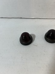 2x Antique Cutler Hammer Red Lens Tail GLASS 1”+ Diam. Rat Rod Vw Bug Bicycle