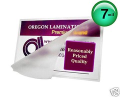 500/pack Military Cards size 7 Mil Hot Laminating Pouches 2-5/8 x 3-7/8 Clear