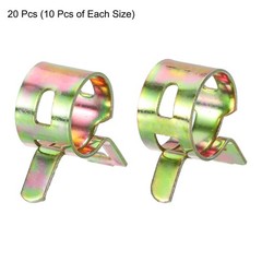 ID 10mm 11mm 3/8″ 7/16″ Fuel Line Hose Clip,Pipe Clamp,Spring Hose Clamp,20PCS