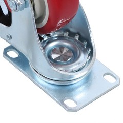 4 Pcs With Brake 360 Degree Heavy Duty Swivel Caster Wheels 3 Inch Plate