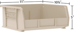 Stackable Heavy Duty Storage Bins Plastic Organizer 10x11x5 Garage Parts Box 2P
