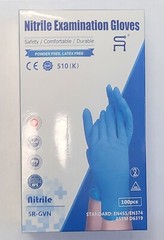 Case of 1000 Nitrile Examination Gloves Powder Free Latex Free ISO EN Certified