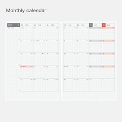 A6 Day-Free Planner 2026 – Japanese Monthly Calendar, January & Monday Start