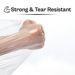 19.7″x6000′ 80 Gauge Cast Machine Stretch Wrap Clear Shrink Film 1 Roll