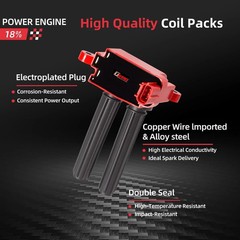 Set of 8 Upgraded Ignition Coil for Dodge Ram 1500 2500 3500 Charger Challeng…