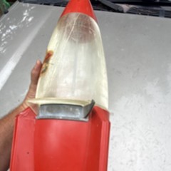 Carlton Rocket Coin-Op Rocket-Shaped Bubblegum Gumball Machine