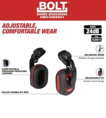 Milwaukee BOLT 24dB Earmuffs 48-73-3250 Hard Hat Mounted Hearing Protection