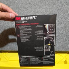 3M WorkTunes AM/FM Hearing Protector Headphones Yellow Black 24dB NRR New