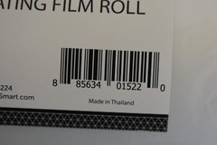 School Smart 1277261 High Gloss Laminating Film Roll 25″ X 500ft 1.5 ml 1″ Core
