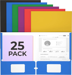 Folders with Pockets 2 Pocket Folders Bulk, Holds 100 Sheets (50 Sheets per Pock