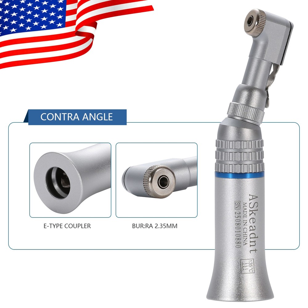 ASkeadnt Dental Low Slow Speed Contra Angle Handpiece Latch E-Type fit NSK