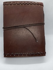 Leather Journal with Stone (6″x 4.5″)