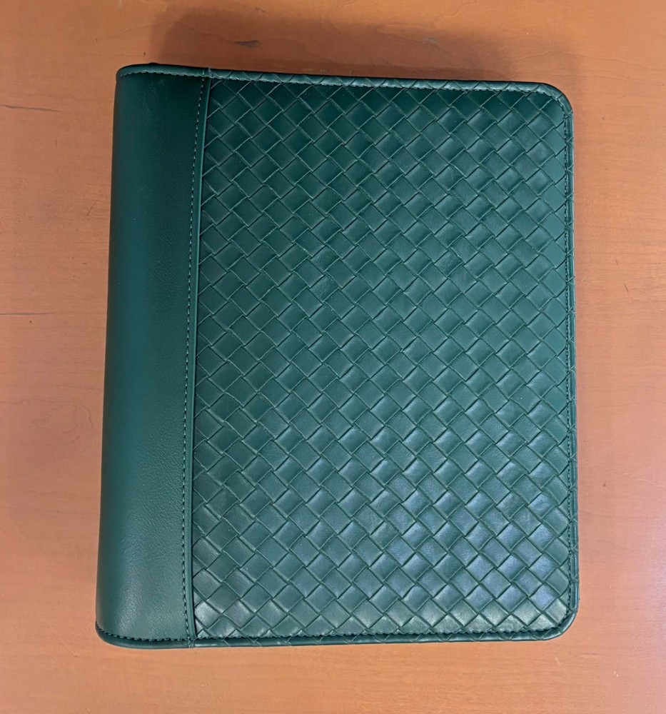 Classic Franklin Covey Woven Binder | Hunter Green | 1.5” Rings