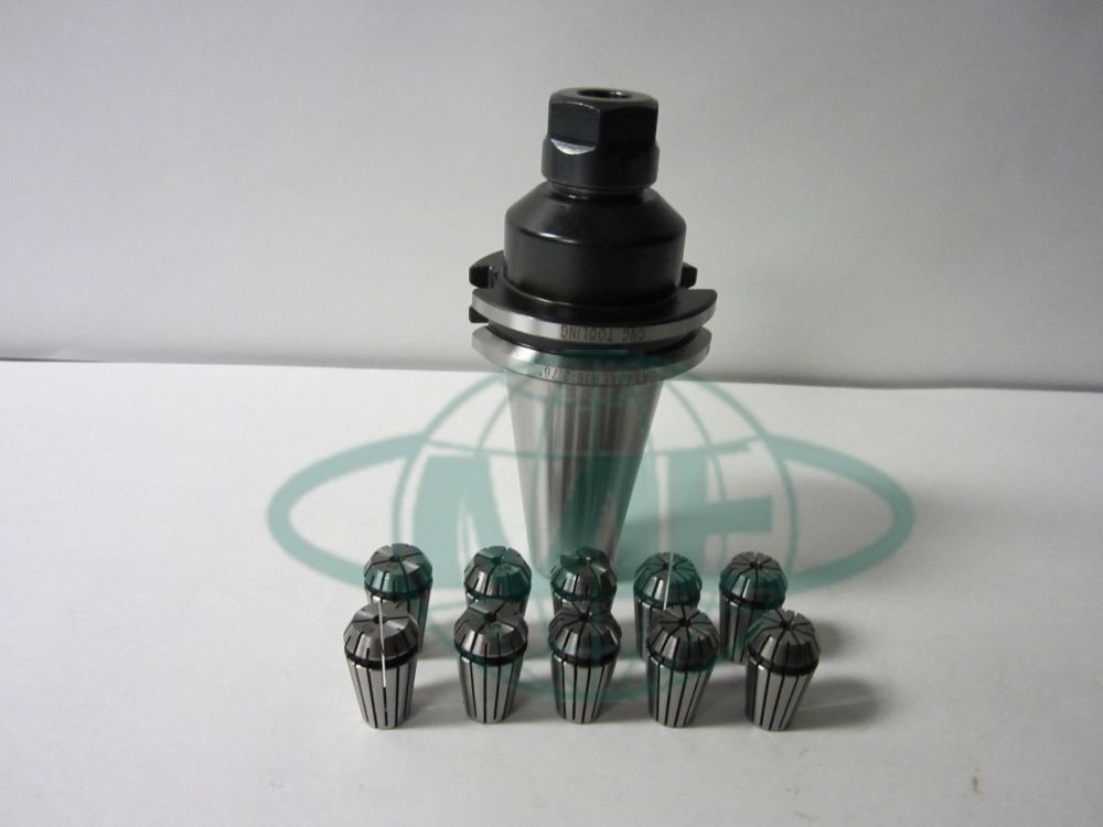 1 CAT40-ER16 COLLET CHUCK-2.76″ gage length & 10 ER16-COLLETS-Tool Holder Set
