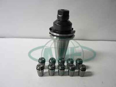 1 CAT40-ER16 COLLET CHUCK-2.76″ gage length & 10 ER16-COLLETS-Tool Holder Set