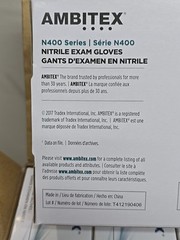 1000 AMBITEX NSM400 BLUE Nitrile Gloves 2.75 Mil Small Work Medic Powder Free