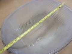 GE 558 Luminaire Street Light Lamp Bulb Cover Dome Shade Glass Refractor Lens US