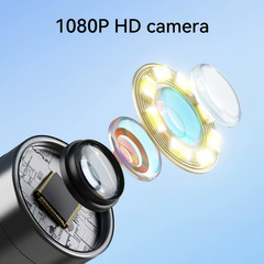 2600mAh Battery Industrial Endoscope Camera for Pipe Borescope with 4.3 inch Scr