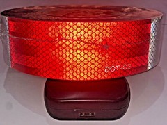 DOT-C2 Approved Conspicuity Tape Reflective Safety Warning Sign RED/WHITE