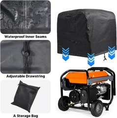 Outdoor Generator Cover 600D Oxford Fabric Waterproof UV Resistant Protection…