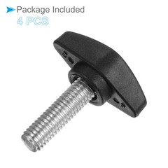 Tee Wing Knobs M8 x 25mm Plastic T Thumb Screw Clamping Knob 4PCS