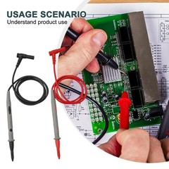 20A 1000V Multimeter Test Leads – Professional Needle Pin Probe Wire Cable Kit