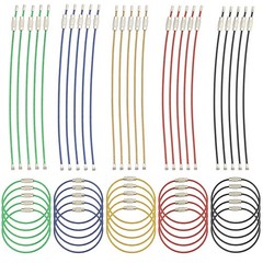 50 Pcs 5.9 Steel Wire Keychain Colored Nylon Coated Stainless Steel Metal Wire