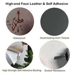 Self Adhesive Leather Repair Patch Tape 3X60 Inch, Vinyl and Leather Repair Kit