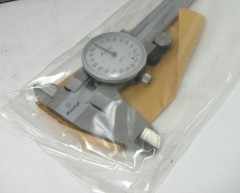 Mitutoyo 505-629 4″ .001 Dial Caliper NOS With Case Machinist Tool Made in Japan