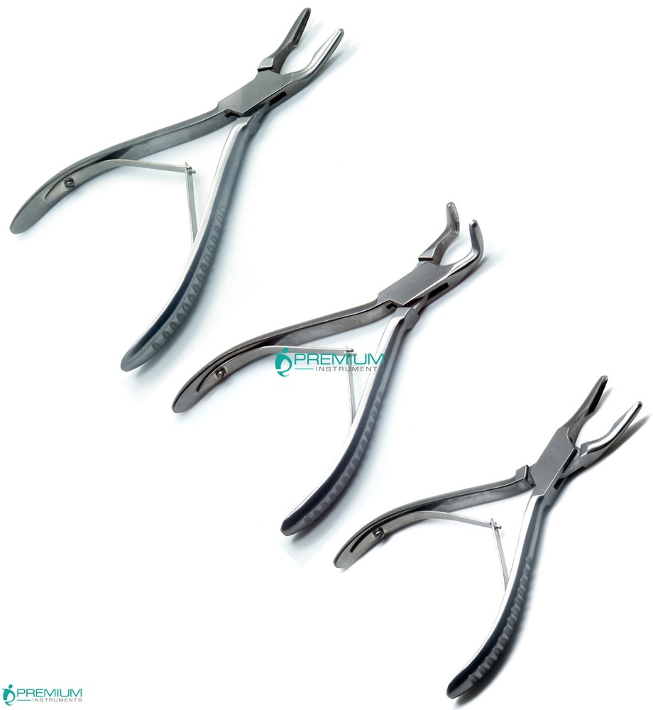 3 Pcs Dental Rongeurs Set Blimenthal 6″ Cleveland 6.5″ Friedman 5.5″ Forcep