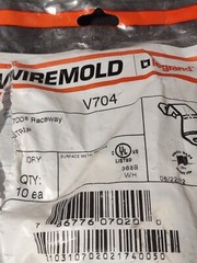 GENUINE WIREMOLD LEGRAND V-700 SERIES RACEWAY STRAP V704 9PK NEW IN OPEN BOX.