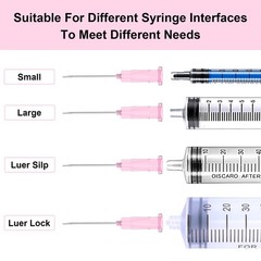 18 Gauge 1-Inch, with Individually Wrapped, 100 PCS Luer Lock 18Ga 1in