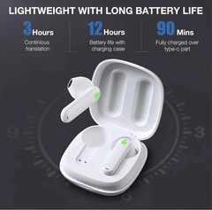 Timekettle WT2 Edge W3 Ai Translator Earbuds White 40 online 8 offline Fish Card