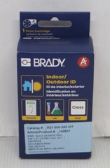 Brady 142807 BMP21 Series Indoor/Outdoor Vinyl Labels with Ribbon M21-500-595-WT