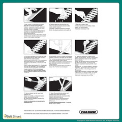 Genuine Flexco 140E Conveyor Belt Fastener #20000 (25 pc) w/ Belt Repair Gauge