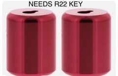 HVAC 1/4” Refrigerant Locking Caps (2pack) With 410A-R22-Valve Core MULTI-KEY .