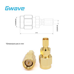 SMA Male to SSMC Female Adapter, DC – 6GHz
