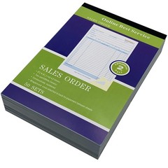 Large Carbonless Duplicate Sales Order Receipt Books 5 Pack 50 Sets 5.9 x 1