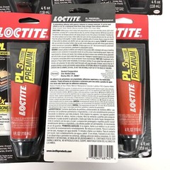6-4 oz Tubes of LocTite PL Premium Construction Interior/Exterior Adhesive New