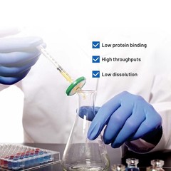 Sterile Syringe PES (Polyethersulfone), Hydrophilic Filtration, 33mm8592
