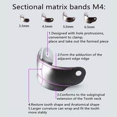 Dental Matrix Bands Ring Sectional Matrice Clamp Wedges Fit Palodent V3 System