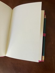 Yoga with Adriene FWFG Semikolon Grand Voyage /A5 Bound Linen Blank Book, Pink
