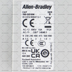 104-C85D22 AllenBradley 104-C IEC 85 A Reversing Contactor 110V 50Hz / 120V 60Hz