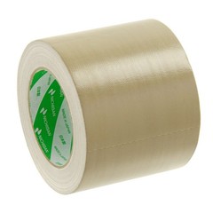 NICHIBAN Cloth Tape, 100mm x 25m Roll, 102N7-100, Yellow Earth