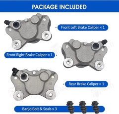 Front Left Right & Rear Brake Calipers Arctic Cat ATV 250 300 375 400 454 500