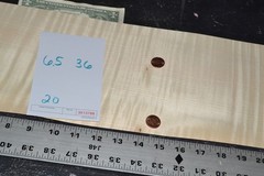 Tiger Maple Raw Wood Veneer Sheet 6.5 x 36 inches 1/42nd 35137-85